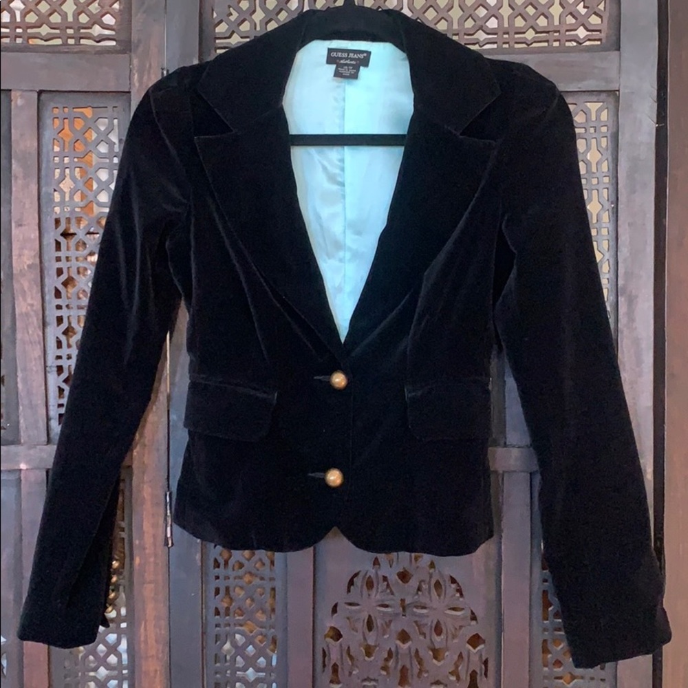 Guess velvet blazer